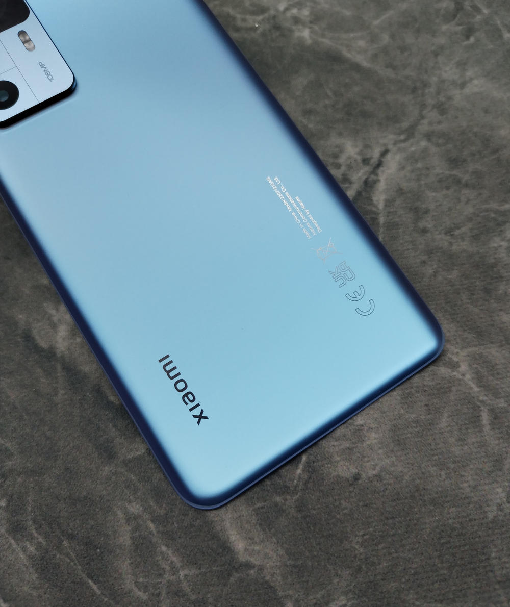 Xiaomi 12T (22071212AG) - Задняя крышка (корпус) в сборе со стеклом камеры (стеклянная) (ORIG-SP)