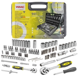 Набор инструментов 94пр, 1/4'', 1/2''(6гр.)(4-22мм) WMC TOOLS WMC-4941-5EURO