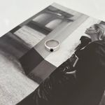 Кольцо Crystal Round с черной шпинелью