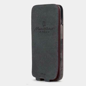 Чехол для iPhone 13 из натуральной кожи теленка, бордового цвета