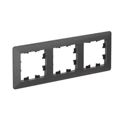 ATLASDESIGN AIR 3-постовая РАМКА, БАЗАЛЬТ/дымчатый черный