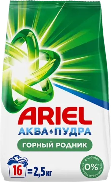 Стиральный порошок Ariel Автомат Горный родник 2.5кг