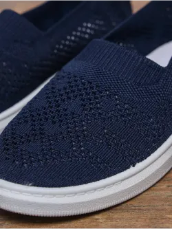 Мокасины летние текстильные