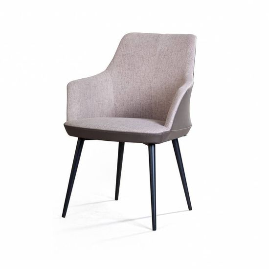 Стул с подлокотниками Frank, рогожка комби бежевый