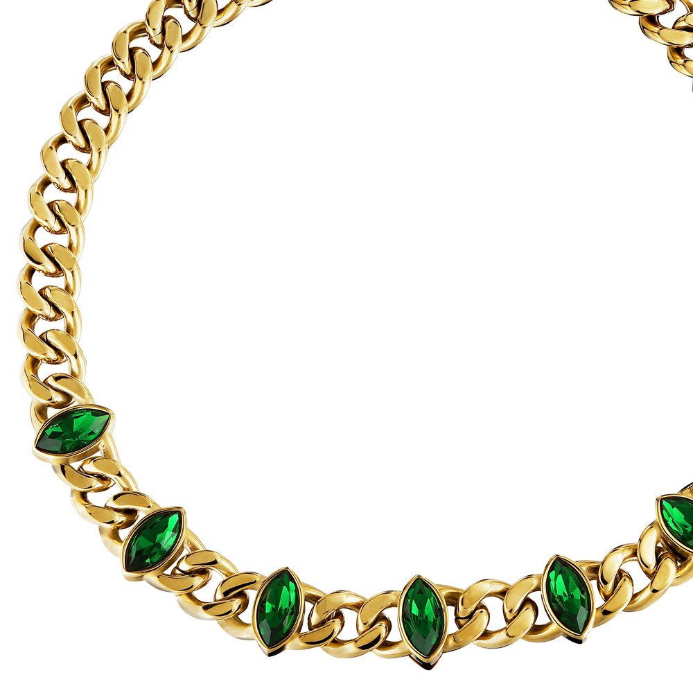 Колье Dyrberg Kern PUNICA SG EMERALD GREEN 470057