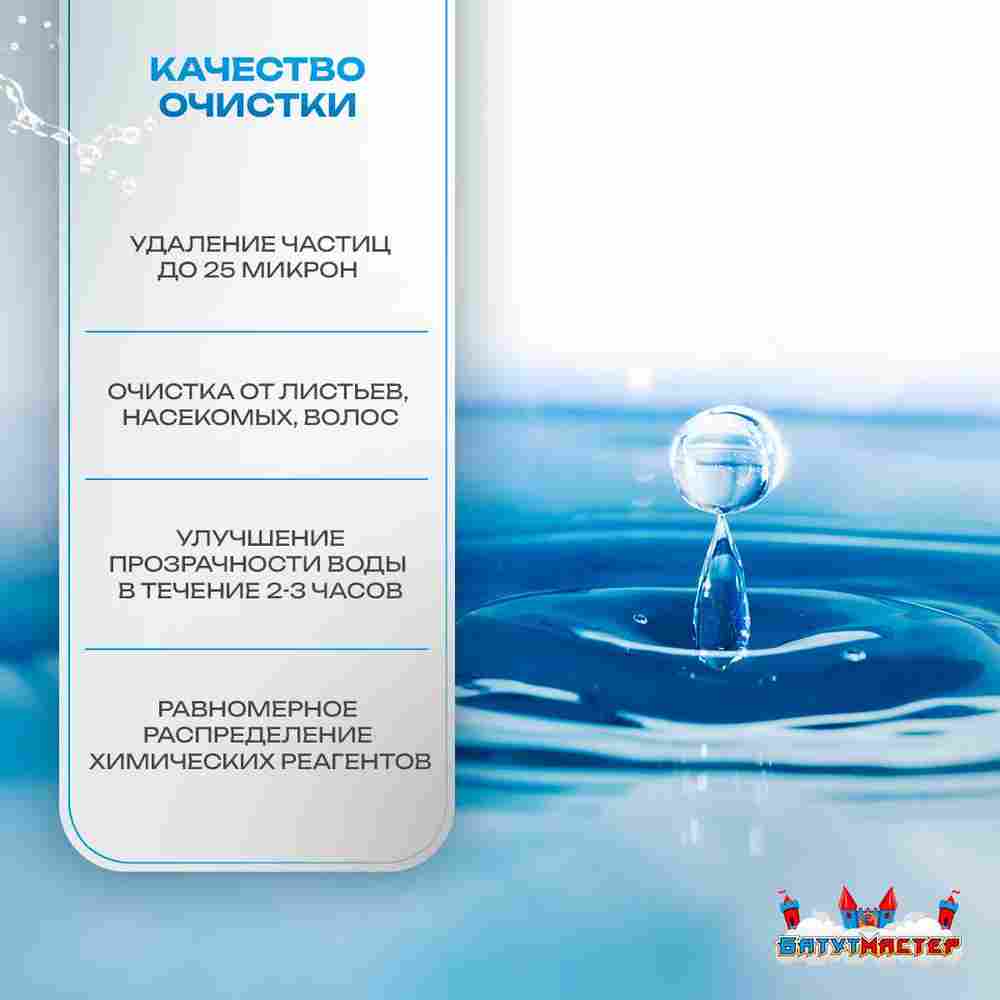 Песочный фильтр для бассейна до 36 м³ с насосом KP256, до 25 кг песка, 4,5 м³/ч, WL-ADG350E