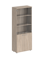 Шкаф высокий для документов со стеклом SG.801.OL.OL.GL СИГМА (SIGMA)