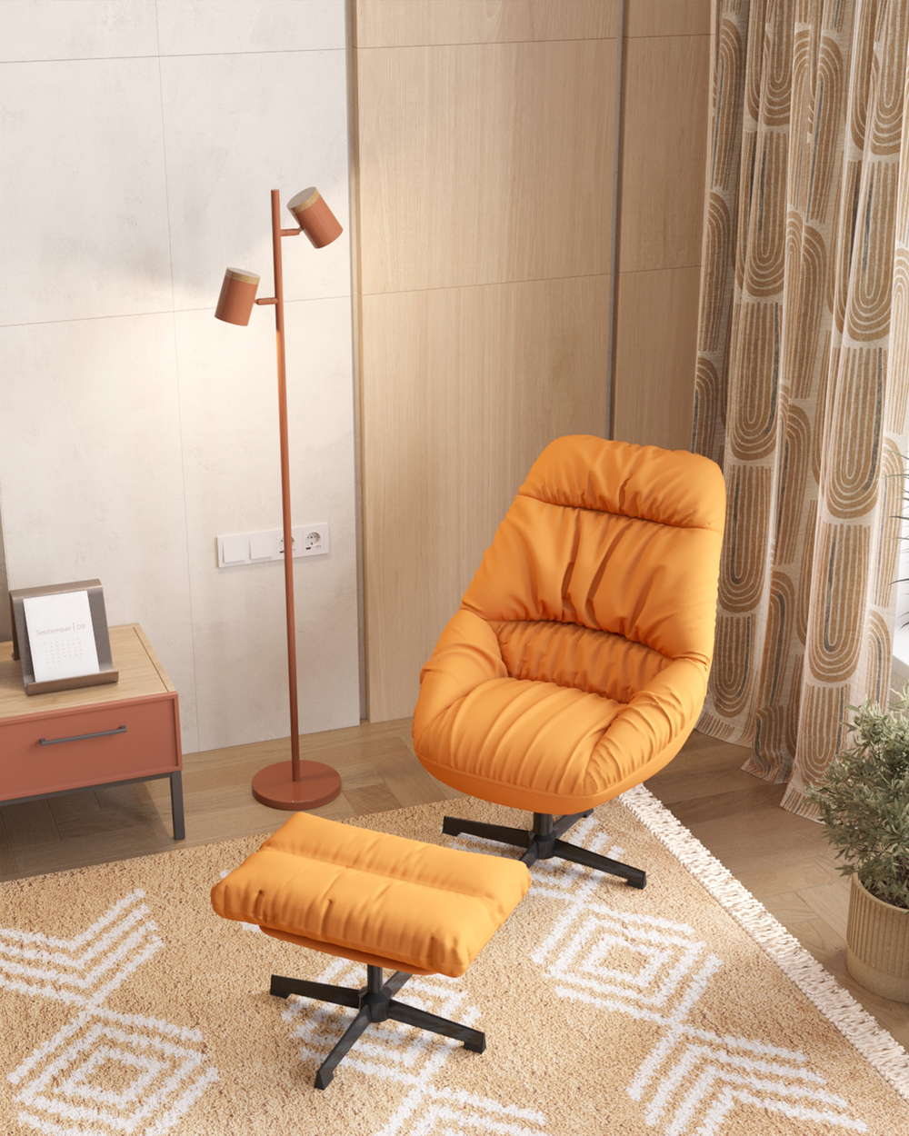 Торшер Moderli V11289-2F Asheswood