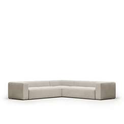 Диван угловой 6 местный Blok 320 x 320 cm бежевый