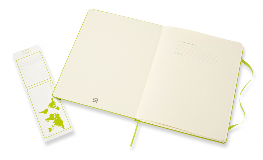 Блокнот Moleskine Classic (QP090C2) XLarge 190х250мм PP 192стр. линейка твердая обложка лайм