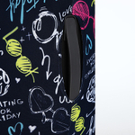 Чехол для чемодана 28", цвет чёрный/разноцветный, 10136546