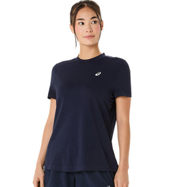 Женская теннисная футболка Asics Court Short Sleeve - небесный