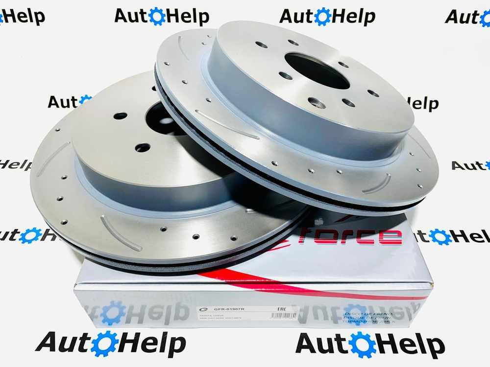 Диск тормозной перфорированный G-Brake GFR-21344L задний левый 349,8mm