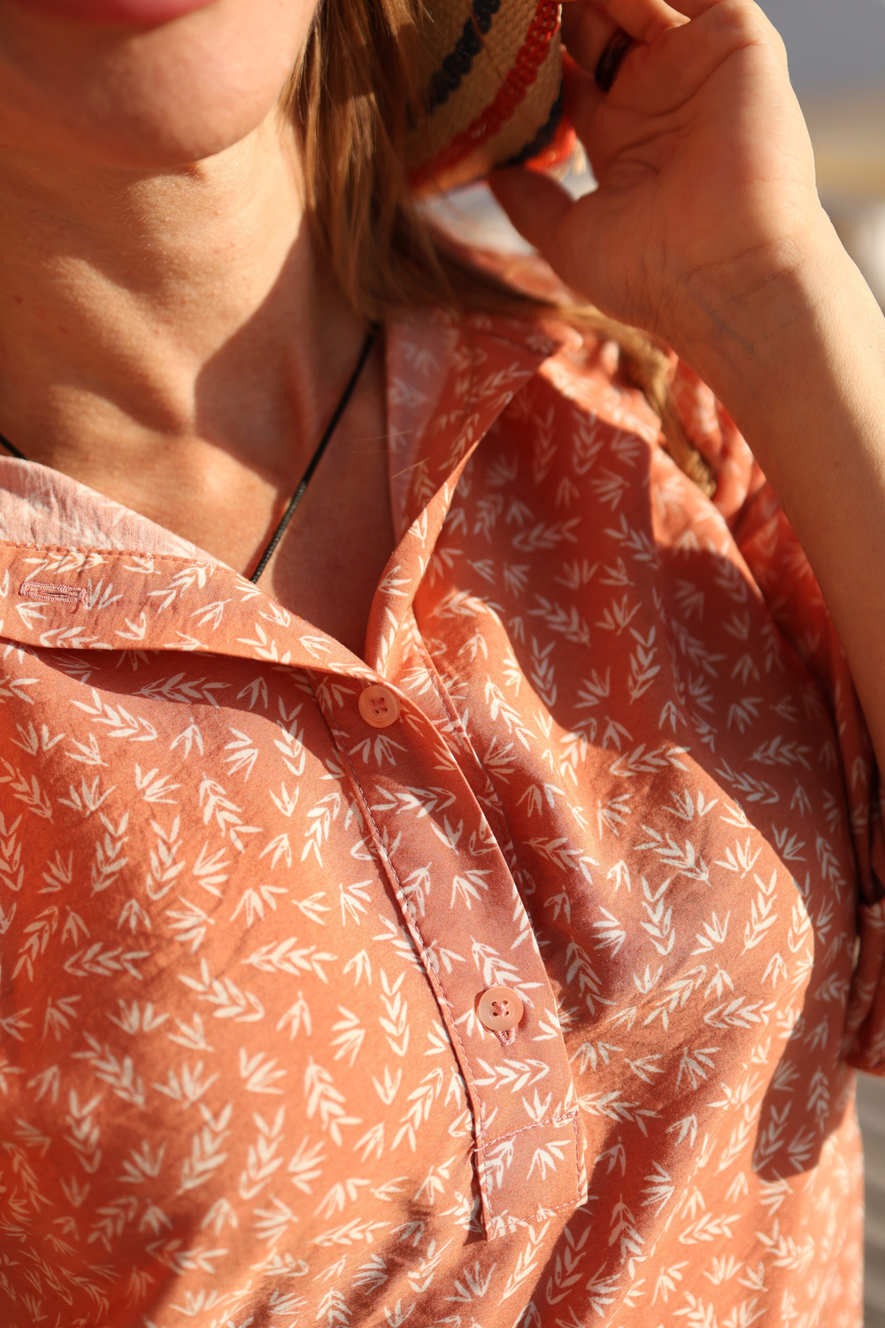 Блузка-Туника "Оранжевый принт"