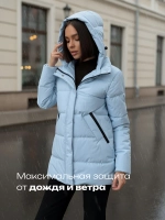 Куртка весенняя удлиненная со съемным капюшоном