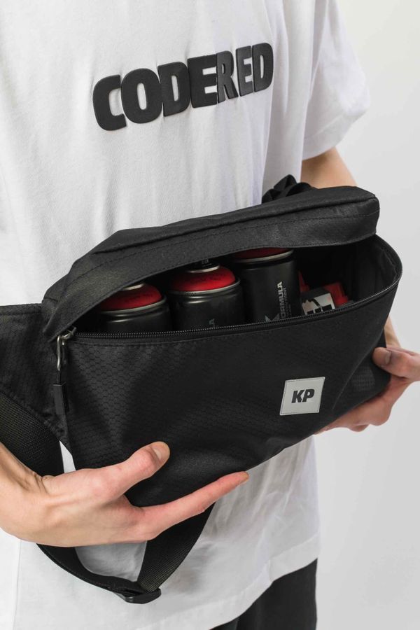 Сумка поясная Codered Big Черный/Черная стропа - фото 3