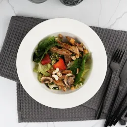 Тарелка глубокая 500 мл d 21 см h6,5 см белая фарфор P.L. Proff Cuisine [4]