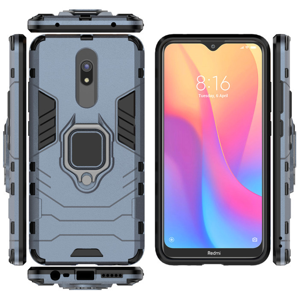 Противоударный чехол с кольцом Panther Case для Xiaomi Redmi 8 / 8A