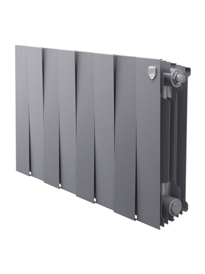 Радиатор биметаллический Royal Thermo PianoForte 300 Серебристый - 8 секц.
