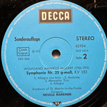 Моцарт - Симфонии №25 и №29 (Германия 1972г.)