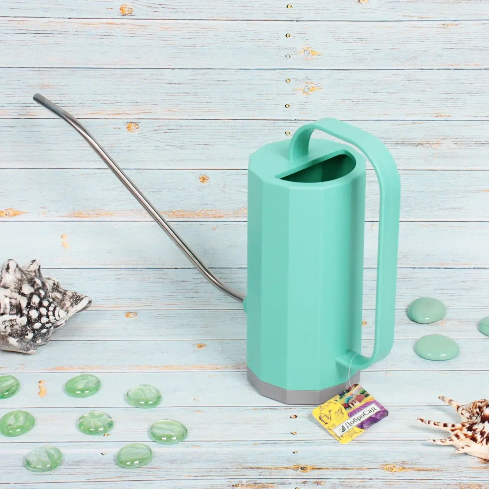 Лейка для растений 1,2л «Victoria Falls» с прикорневым поливом, mint ДоброСад