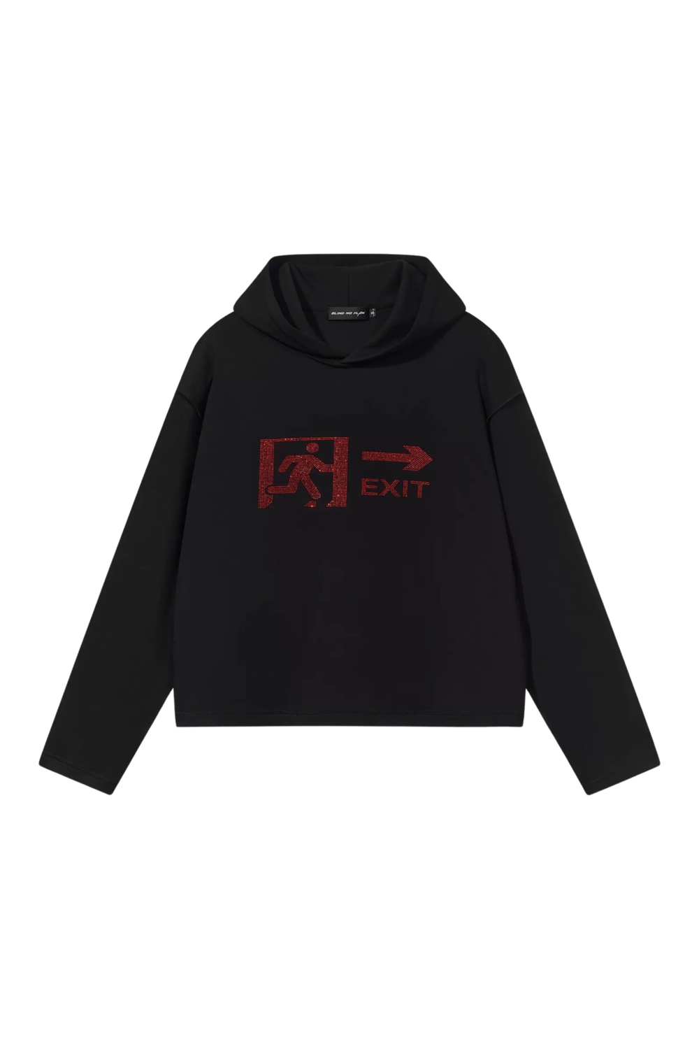 Худи BLIND "EXIT" Raw Edges Cropped Hoodie