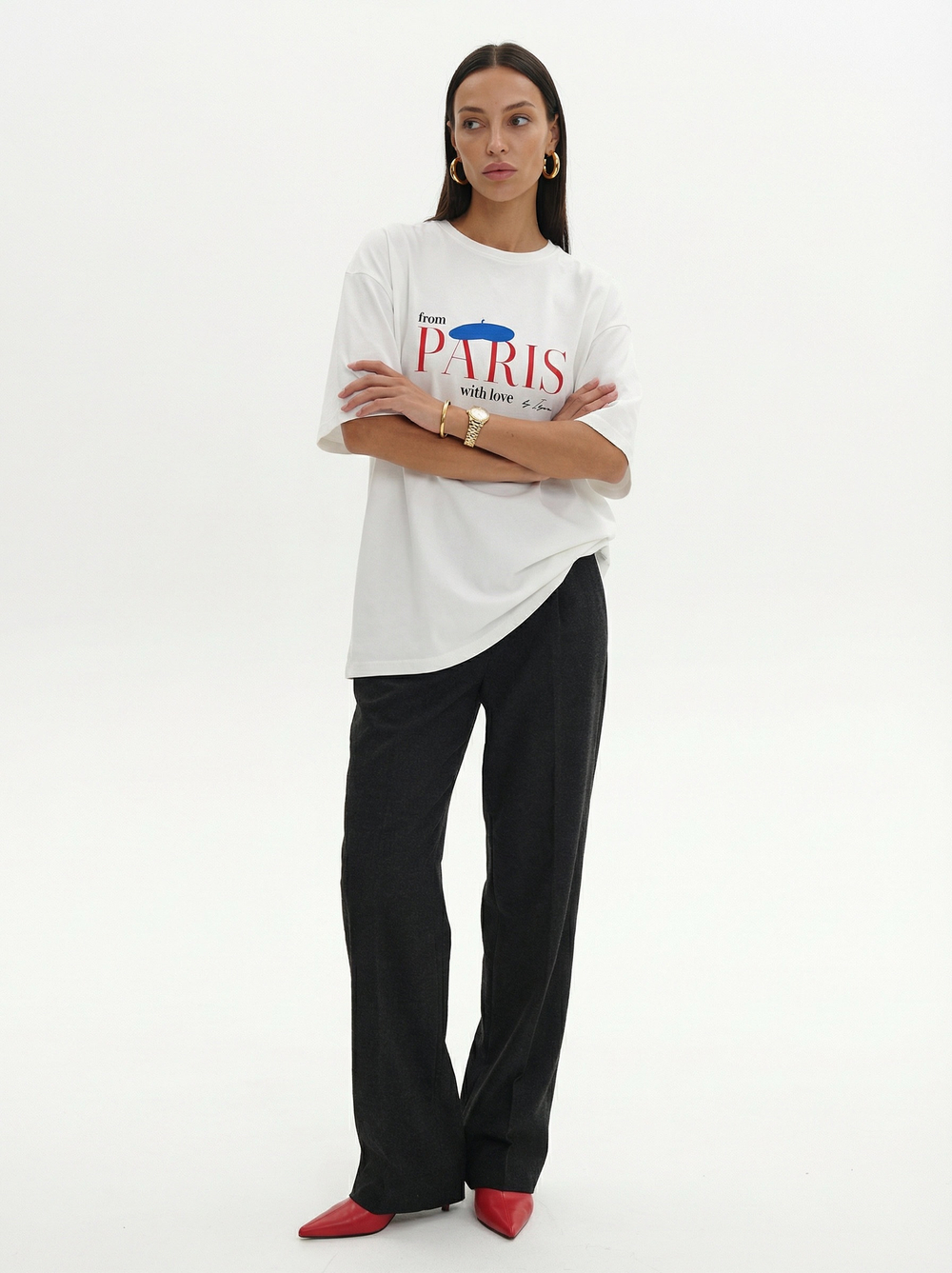 Футболка FROM PARIS | Молочный