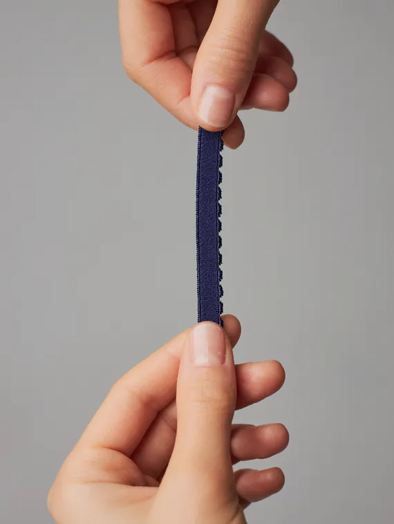 061 641/8 ОПТ Резинка отделочная Lauma Fabrics, 8 мм, темно-синий 061