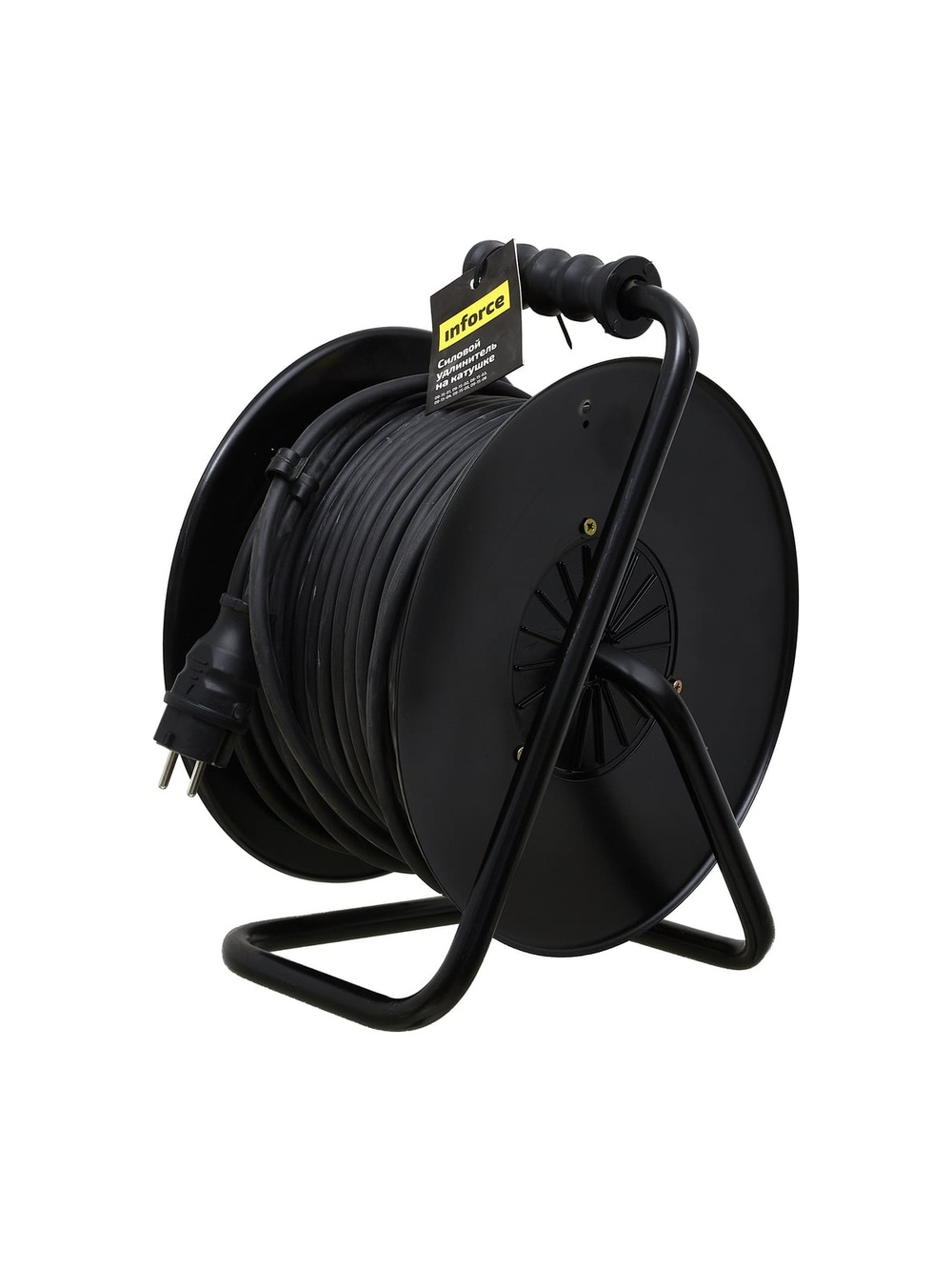 Силовой удлинитель на катушке Inforce 4 гнезда, с/з КГт 3х1,5 16A 50м IP44 GRANITE ZG 09-15-02