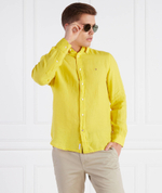 Льняная рубашка Tommy Hilfiger - желтый(MW0MW30897)