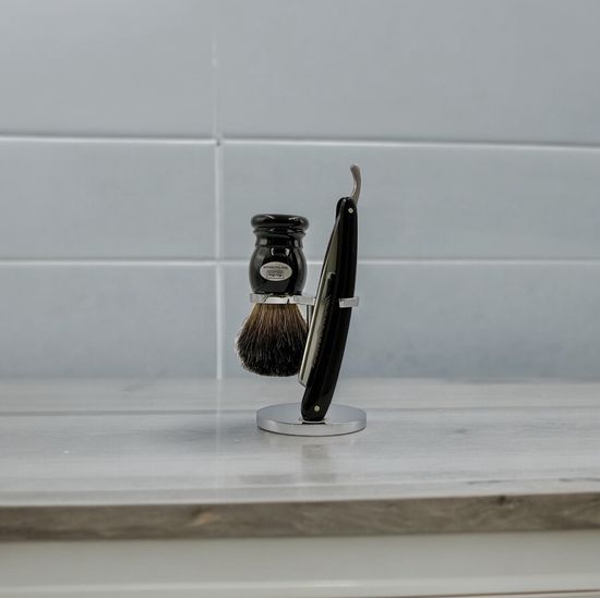 Набор с опасной бритвой Black