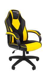 Офисное кресло Chairman   game 17 Россия экопремиум черный/желтый