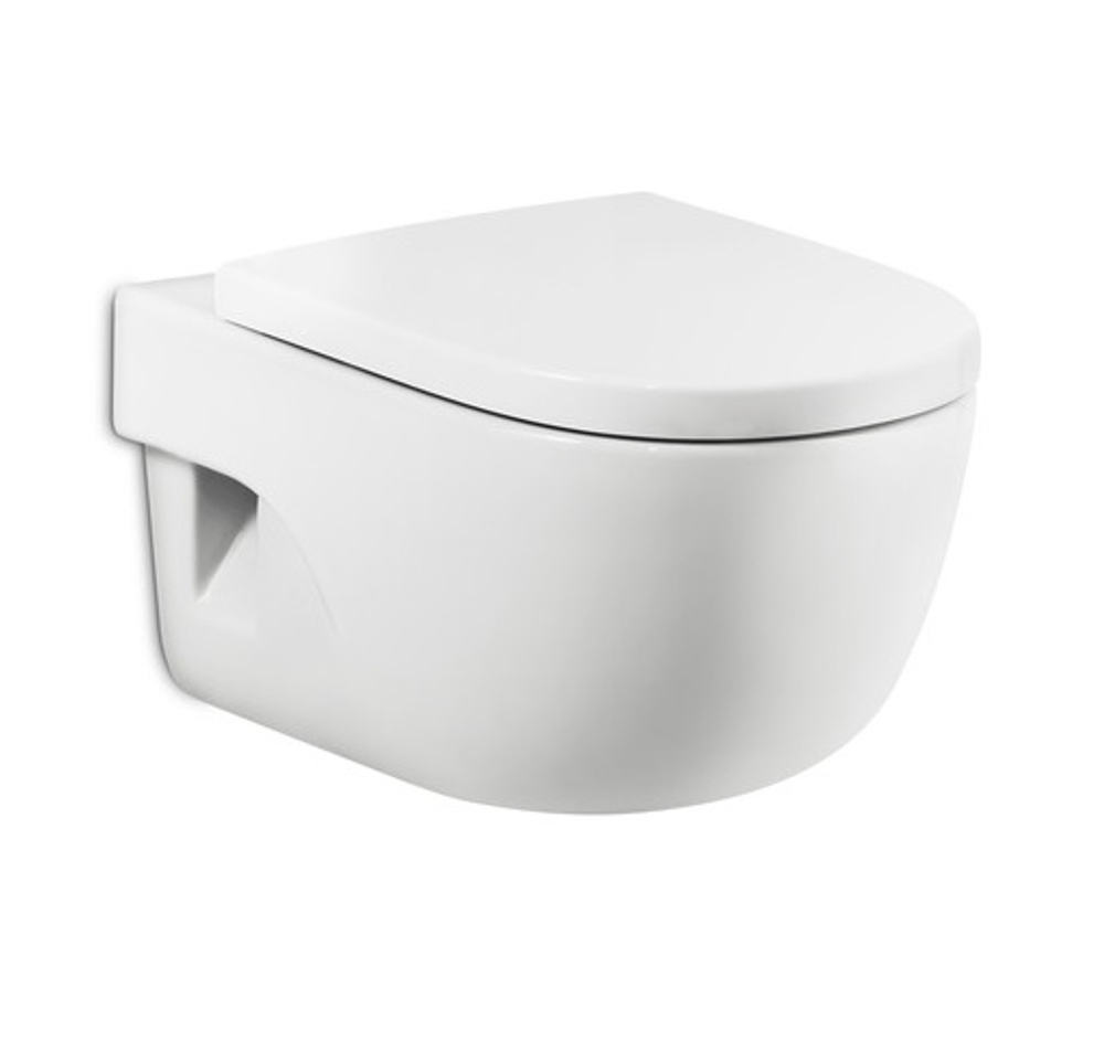 ПЭК: Roca MERIDIAN 480 мм унитаз + сиденье с микролифтом + инсталляция + кнопка