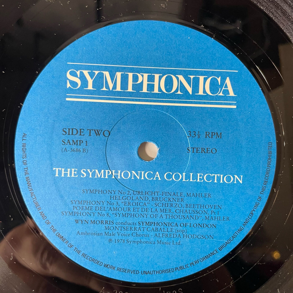 Винтажная виниловая пластинка LP Сборник Wyn Morris, Symphonica Of London, The Symphonica Collection 1978 (Англия 1978)