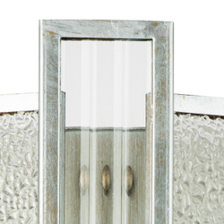 712624 Бра AGAVE 2х40W E14 СЕРЕБРО С ПАТИНОЙ/ПРОЗРАЧНЫЙ