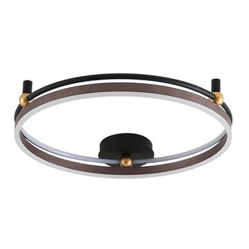 Потолочный светодиодный светильник 72W 3000-6300K Fernando PL72W LED Coffee/Black чёрный/кофейный Crystal Lux