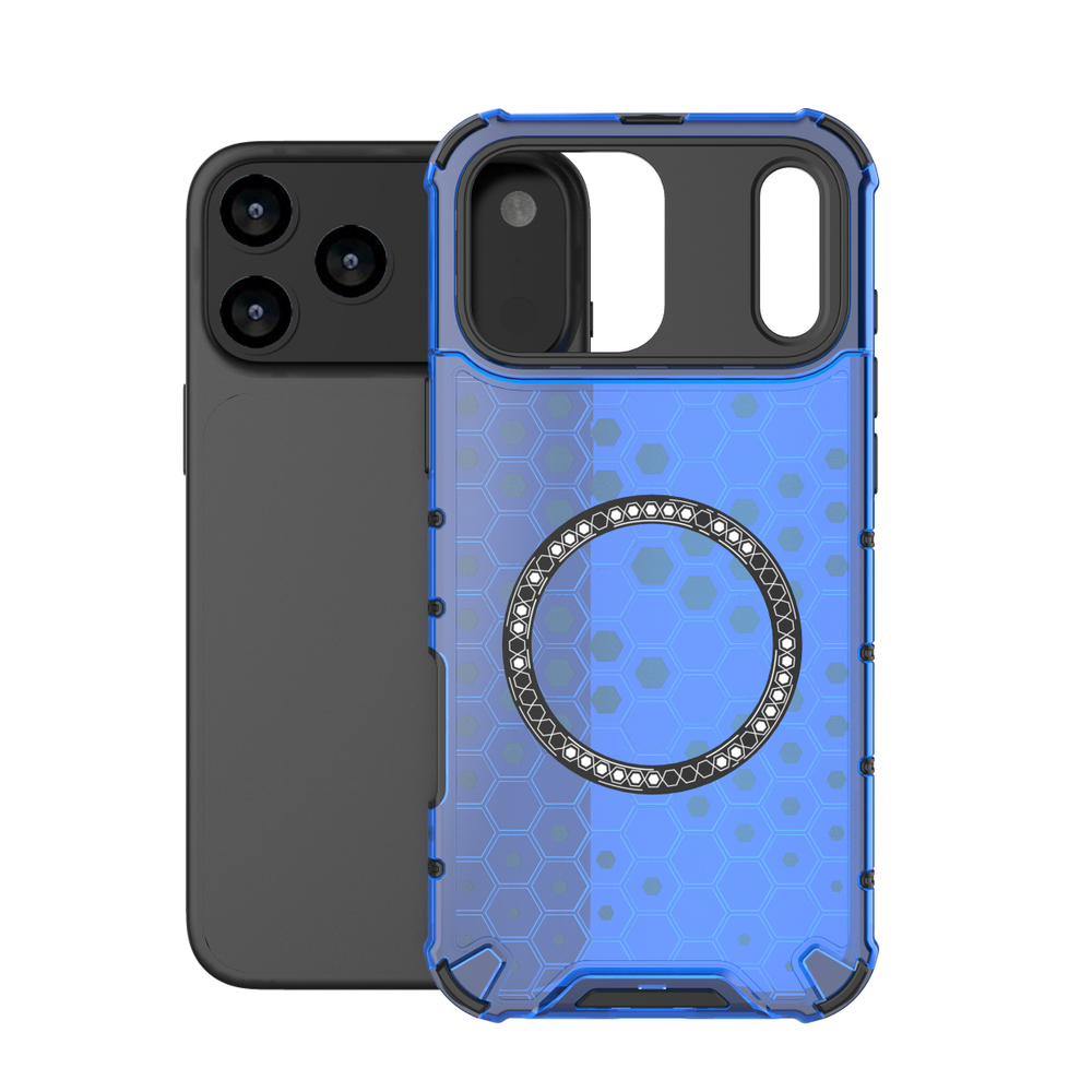 Прозрачный чехол Honeycomb Magnetic Case для iPhone 17 Pro Max