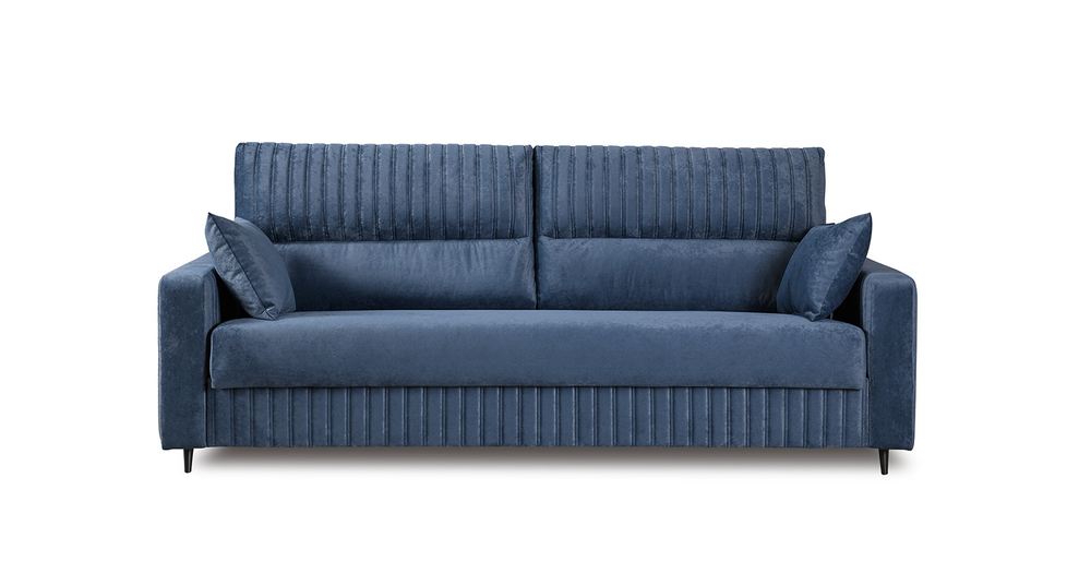 Изабель диван-кровать (велюр темно-синий)
