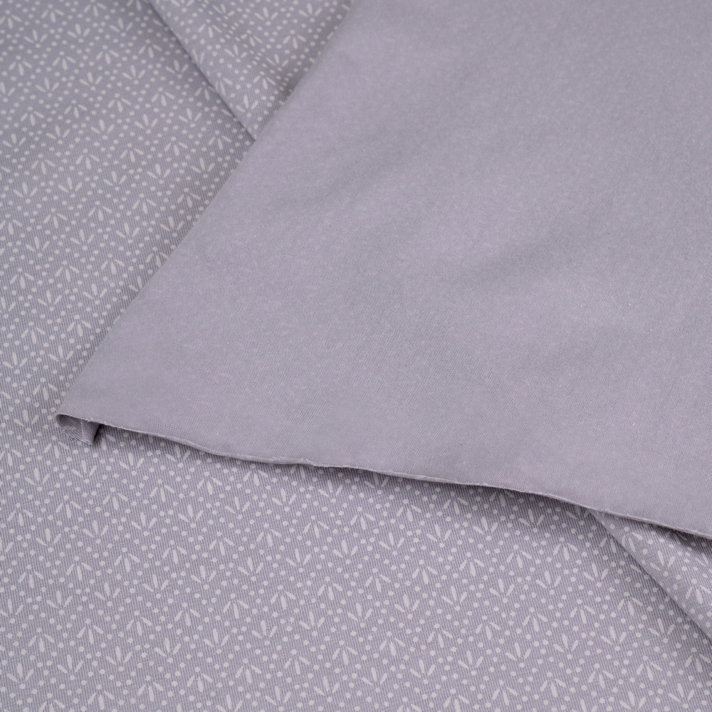 Кулирная гладь с рисунком, 92% хлопок, 8% ПУ(эластан), 185 гр/м2, серый/св.фиолетовый (21024)