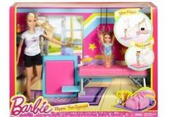 Barbie and Toddler Student Flippin Fun Gymnastics Dolls