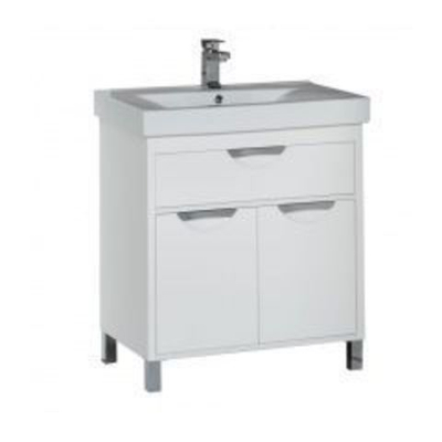 Тумба с раковиной Aquanet Гретта 75 белый
