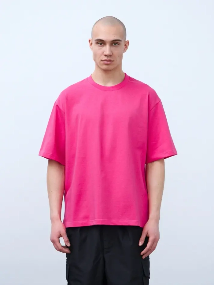 Футболка оверсайз (фуксия) 230 г