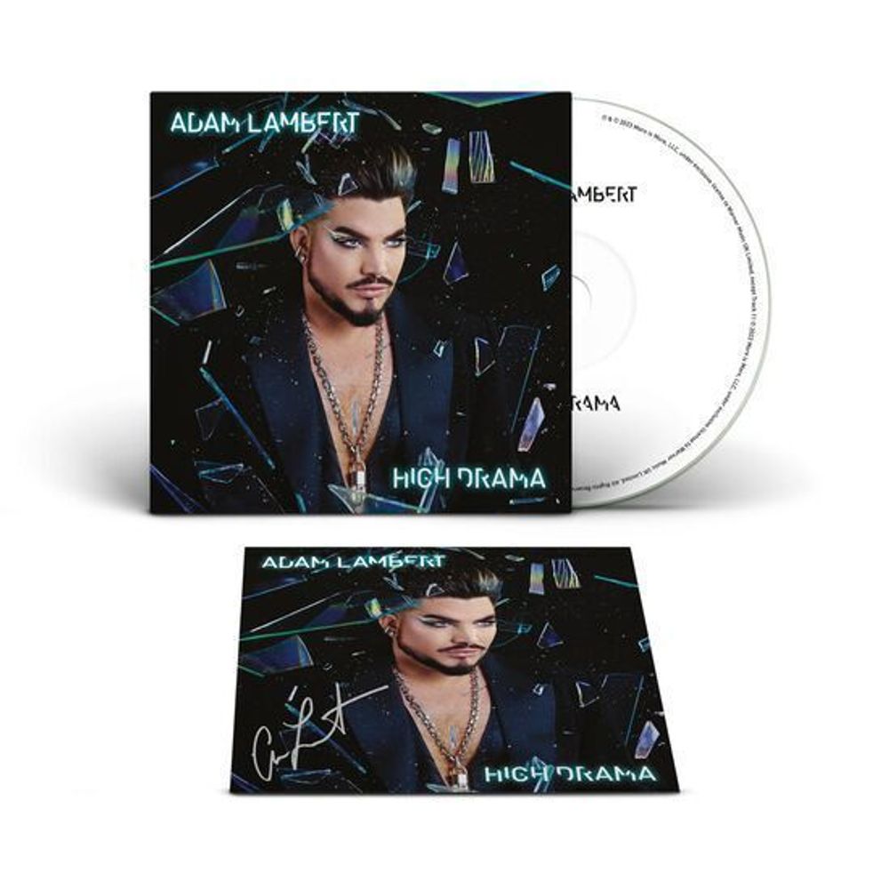 ADAM LAMBERT. High Drama (1CD WITH SIGNED ART CARD) Адам Ламберт