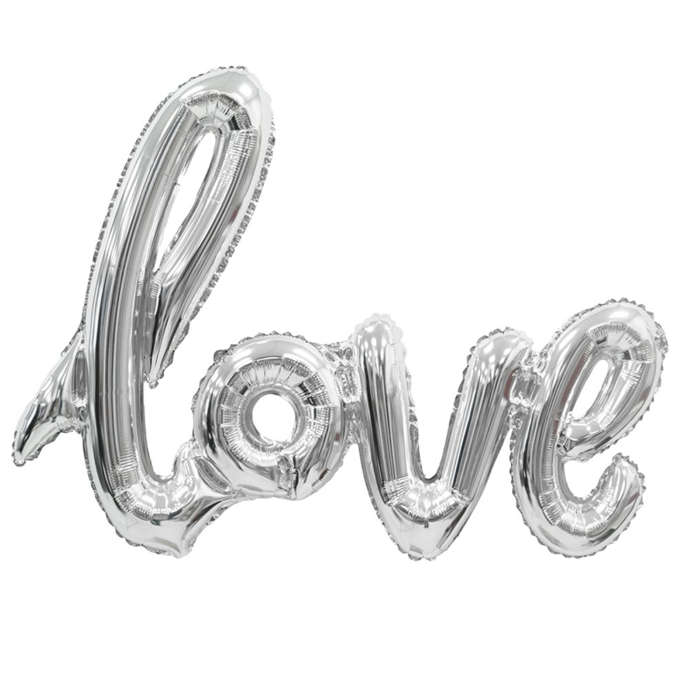 К 39 Надпись &quot;LOVE&quot; серебро в упаковке / Love Silver / 1 шт.