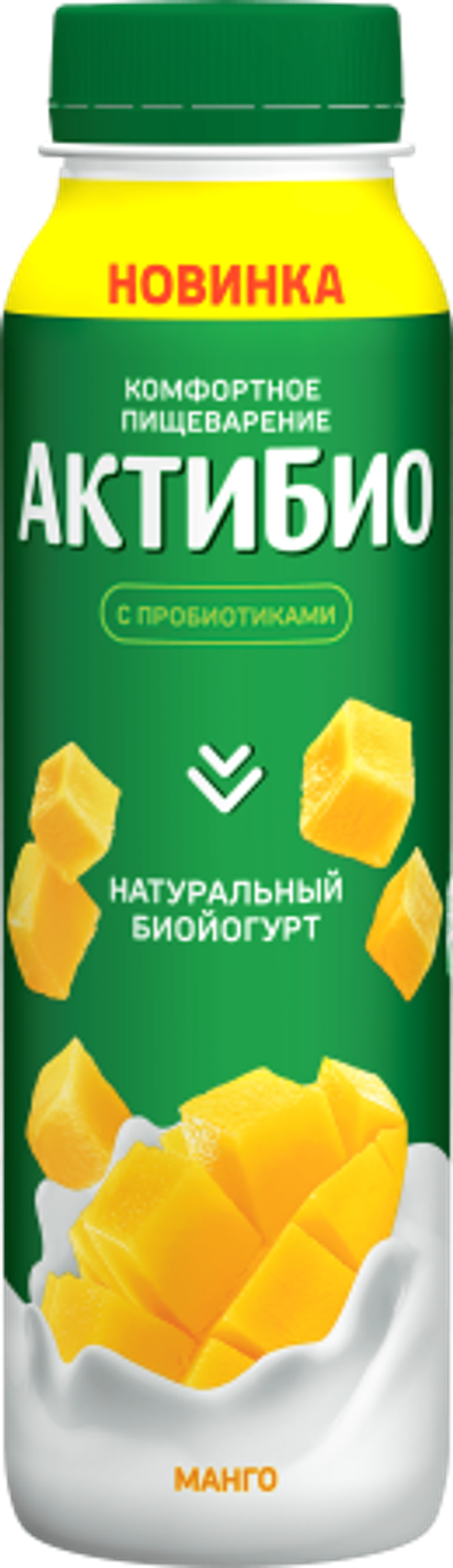 АктиБио йогурт питьевой 260гр Манго