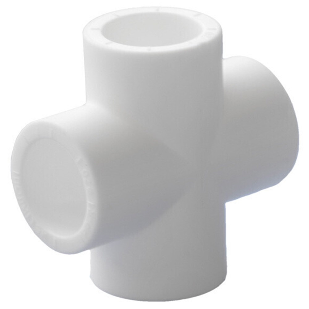 Крестовина Политэк Пайп 32х32х32, белый