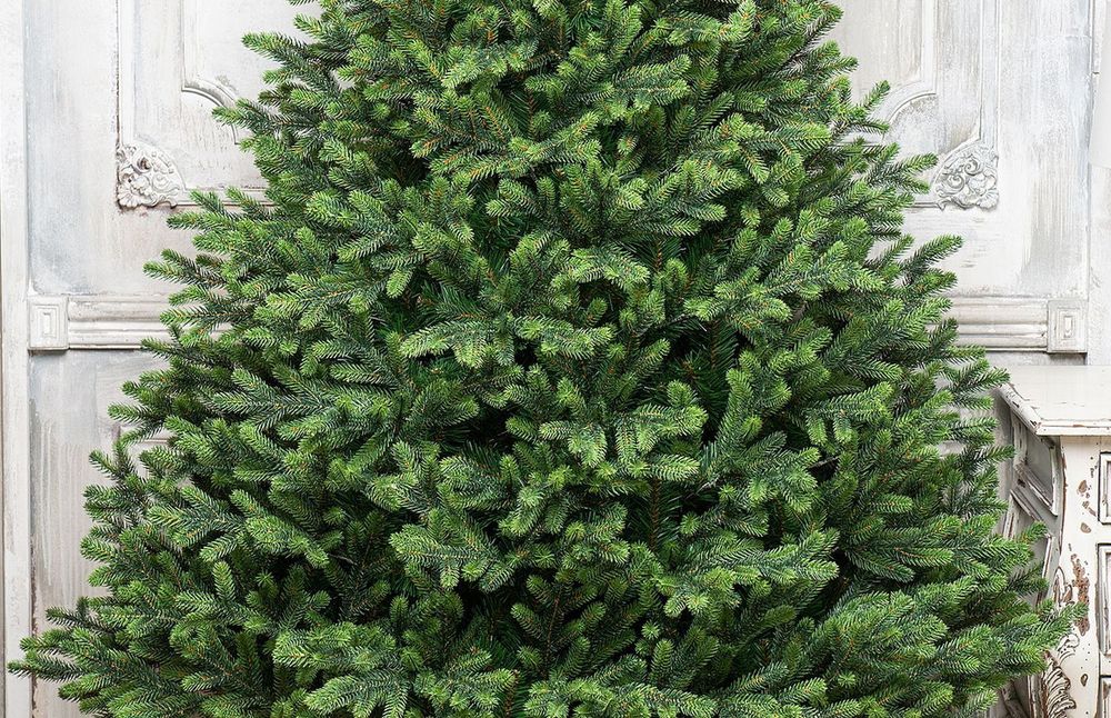 Елка с гирляндой 2в1 «Венецианская» (Литая+пвх) 180 см / 1,8 м