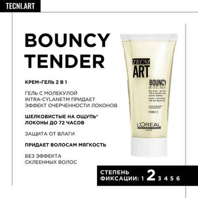 L'Oreal Professionnel Tecni.Art Bouncy&Tender Крем-гель 2-в-1 для вьющихся волос, 150 мл
