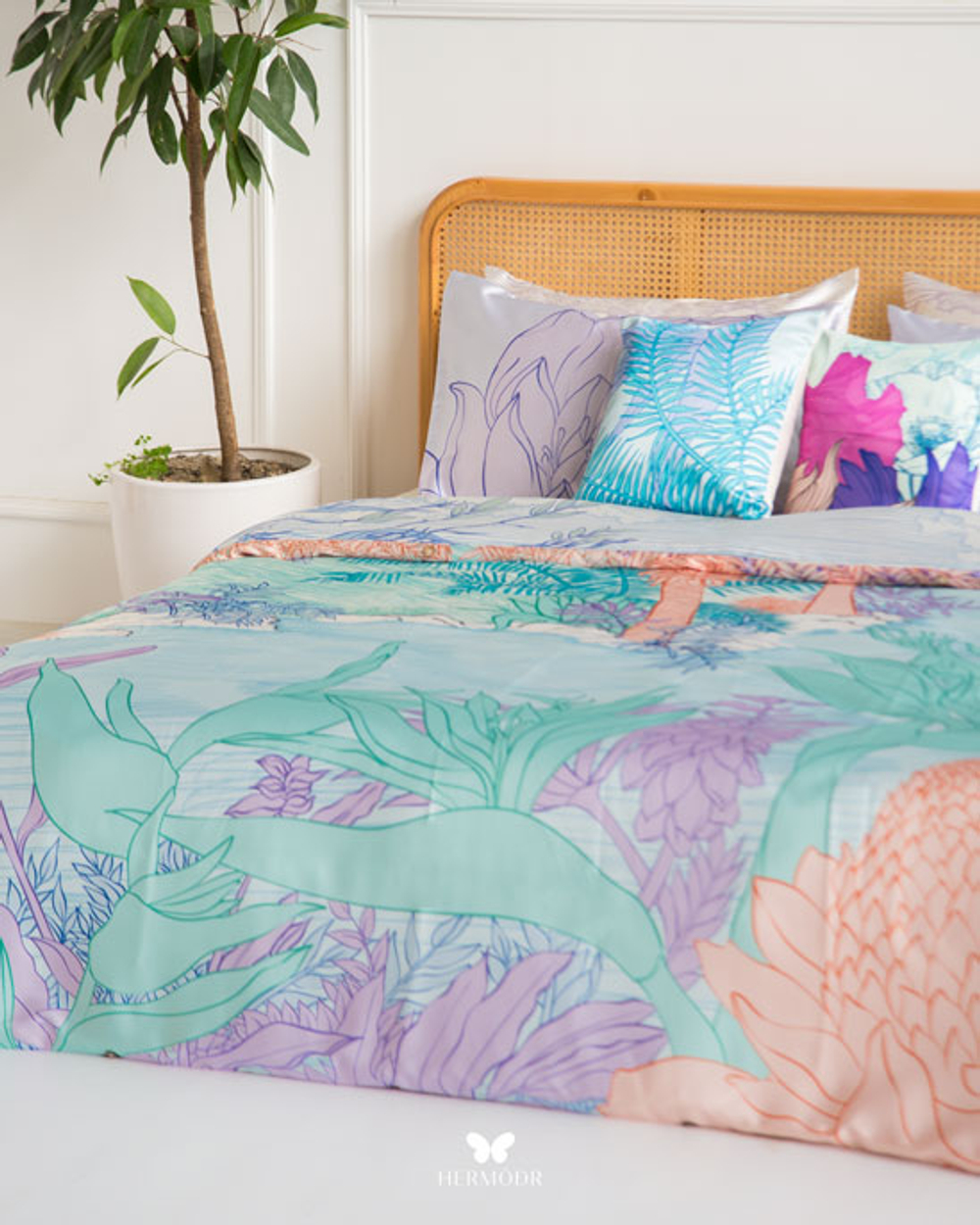 Комплект постельного белья двуспальный Baltoos Hermodr 8 предметов 130220287 Иран