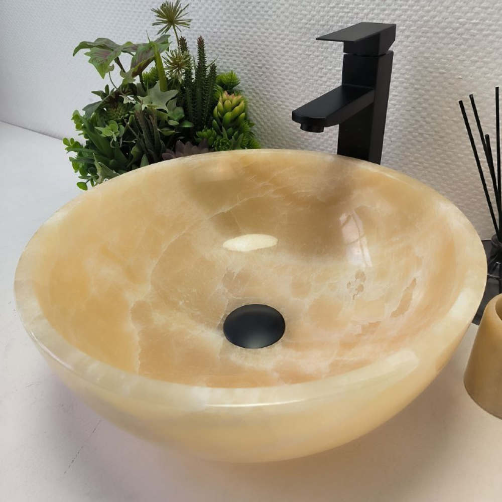 Раковина из оникса Bowl Yellow TinLip BO-62978 40*40*15 40